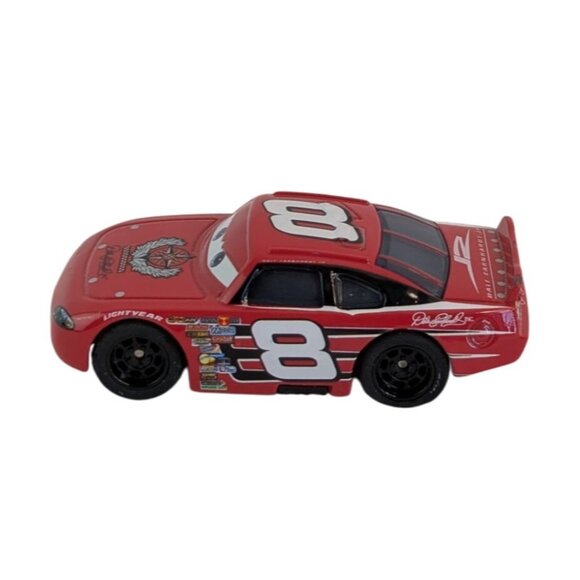 Disney Pixar Cars Diecast Synthetic Rubber Tires #8 Dale Earnhardt Jr Red - Picture 2 of 7